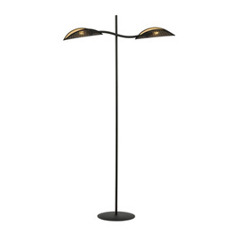 Lampa stojąca LOTUS LP2 BLACK/GOLD czarny (1106/LP2) - Emibig