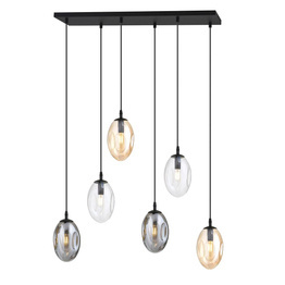 Lampa sufitowa ASTRAL 6 BL MIX czarny (1268/6M1) - Emibig