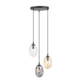 Lampa wisząca ASTRAL 3 BL PREMIUM MIX czarny (1268/3PREM) - Emibig