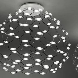 Plafoniera Sforzin Lamoi 80 cm kolor czarny