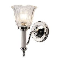 Kinkiet do wilgotnych pomieszczeń Elstead Lighting BATH-CARROLL1-PN IP44