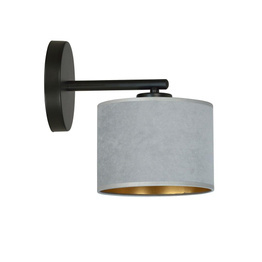 Lampa ścienna HILDE K1 BL GRAY czarny (1050/K1) - Emibig
