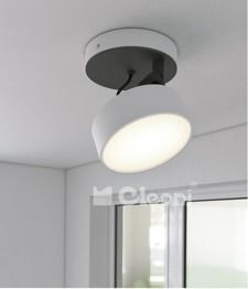 Plafon/SPOT Cleoni DOT czarny połysk 15 W LED 1455 lm