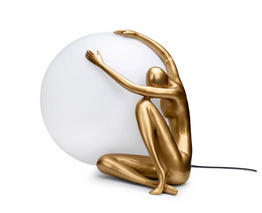 Moosee UOMO 50 złota Lampa podłogowa