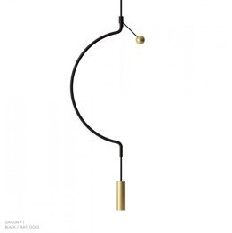 Axo Light Liaison P1 Żyrandol LED kolor czarny/złoty