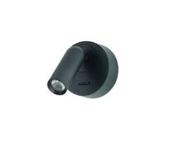 Lampa ścienna Azzardo  Lugano Round Wall BK Kinkiet AZ5628