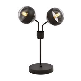 Lampa biurkowa NOVA LN2 BLACK/STRIPE czarny (1139/LN2) - Emibig