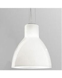 JJ Glass 20S Oprawa WIsząca Leucos biały połysk 20 cm