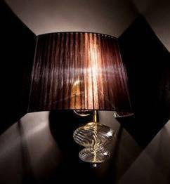 Vintage MUSA Kinkiet brązowy/złoty