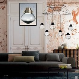 Light Hearth SP 8/295 przydymione szkło/brąz Oprawa Wisząca LED Sillux