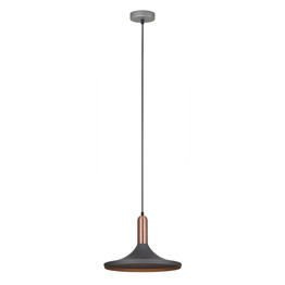 Żyrandol Italux Lusty szaro- miedziana