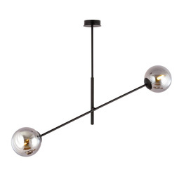 Wisząca lampa LINEAR 2 BLACK/GRAFIT czarny (1167/2) - Emibig