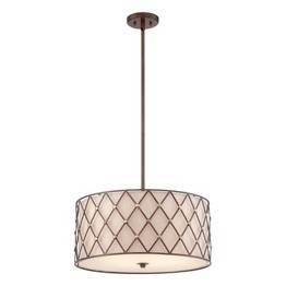 Brown Lattice QZ/BROWNLATT/P/L Lampa wisząca Elstead Lighting