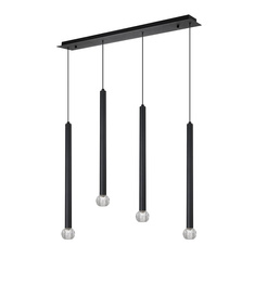 Lampa Wisząca Kryształ Berella Light Aramo 4 BK BL5581