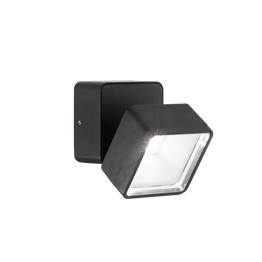 Kinkiet Zewnętrzny Ideal Lux Omega Ap Square Nero 4000k 285535