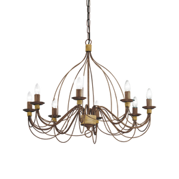 Lampa Wisząca Ideal Lux Corte Sp8 Ruggine 057194
