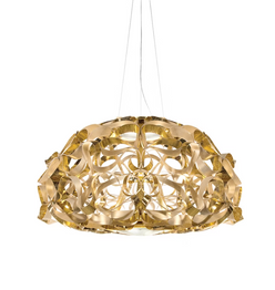 Żyrandol włoski Slamp Quantica 75 Złoty