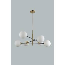 Azzardo Oviedo AZ4421 Czarno Złota Oprawa wisząca