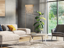 Ola STL2 Lampa podłogowa MASIERO złota