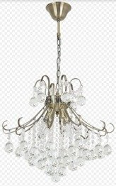 Barcelona 21QG TR Elem Lampa Wisząca Kryształowa Mosiądz