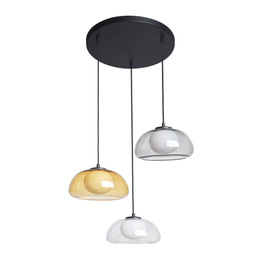 Żyrandol Italux Ainale Pnd-54637-3-Bk-Sg