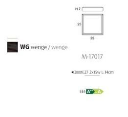 BOX M-17017 Wenge Plafon OLE