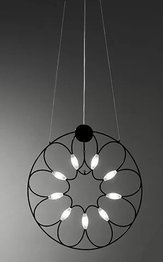Żyrandol Sforzin Lafra kolor czarny 30 cm