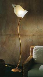 FIRENZE PI 3/212  bursztynowa/miedziana Lampa podłogowa Sillux