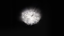 Lampa sufitowa włoska Slamp Veli kolor transparentny średnica 32 cm