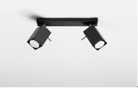 Merida 2 czarny SL.0100 Sollux Lighting Lampa sufitowa