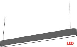Lampa Wisząca SOFT LED graphite 120x6 zwis 7525 Nowodvorski