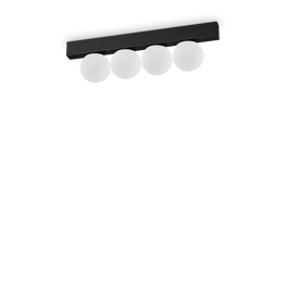 Ideal Lux Ping Pong Pl4 Nero Plafon 313283