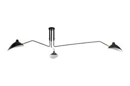 Lampa sufitowa czarna duża loft Berella Light Estra 3 BL0337
