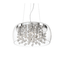 Żyrandol Ideal Lux Audi-80 Sp8 Trasparente 031750