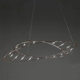 Żyrandol Sforzin Tesa 20 W LED kolor miedziany