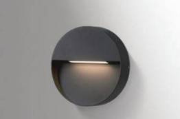 Azzardo Casoria Round Lampa ścienna AZ4366 Czarna