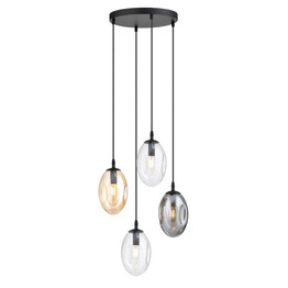 Wisząca lampa ASTRAL 4 BL PREMIUM MIX czarny (1268/4PREM) - Emibig