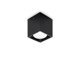 Plafon Ideal Lux Nitro Pl Square D04 Nero 3000k 319803