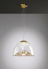 Oprawa Wisząca Mountain View SP AXO Light bursztynowo- złoty LED