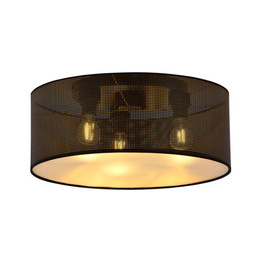 Lampa sufitowa ASTON 3 BLACK/GOLD czarny (1148/3) - Emibig