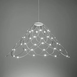 Żyrandol Sforzin Mrs Lamoi kolor chromowy