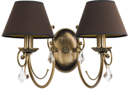 Lampa ścienna Kutek Coco COC-K-2(P/A) Patyna