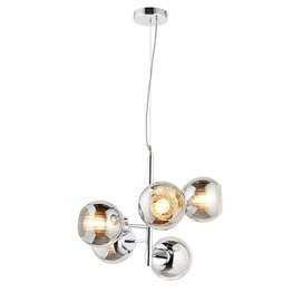 Endon Elan 5 Lampa wisząca srebrna