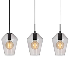 RETRO Markslojd Zwis3L Czarny/Przydymiony 107132