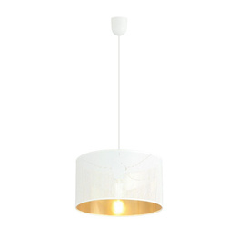Wisząca lampa ASTON 1 WHITE/GOLD czarny (1147/1) - Emibig