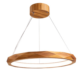 Zwis tekowy Accord Lighting Angular QN-ANGULAR-RING-LED-80-TEAK