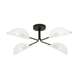 Lampa sufitowa GOMEZ 4 WHITE/GOLD czarny (1173/4) - Emibig