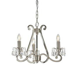 Oksana 3 Polerowany Nikiel Żyrandol Interiors UL1P3N