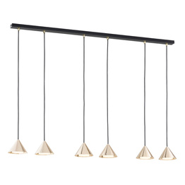Lampa Wisząca Emibig Elit 6 Bl Gold (1329/6)