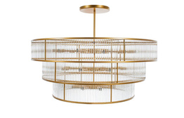 Żyrandol Złoty Lotniski Chopina Berella Light Negros 120 GD BL5574